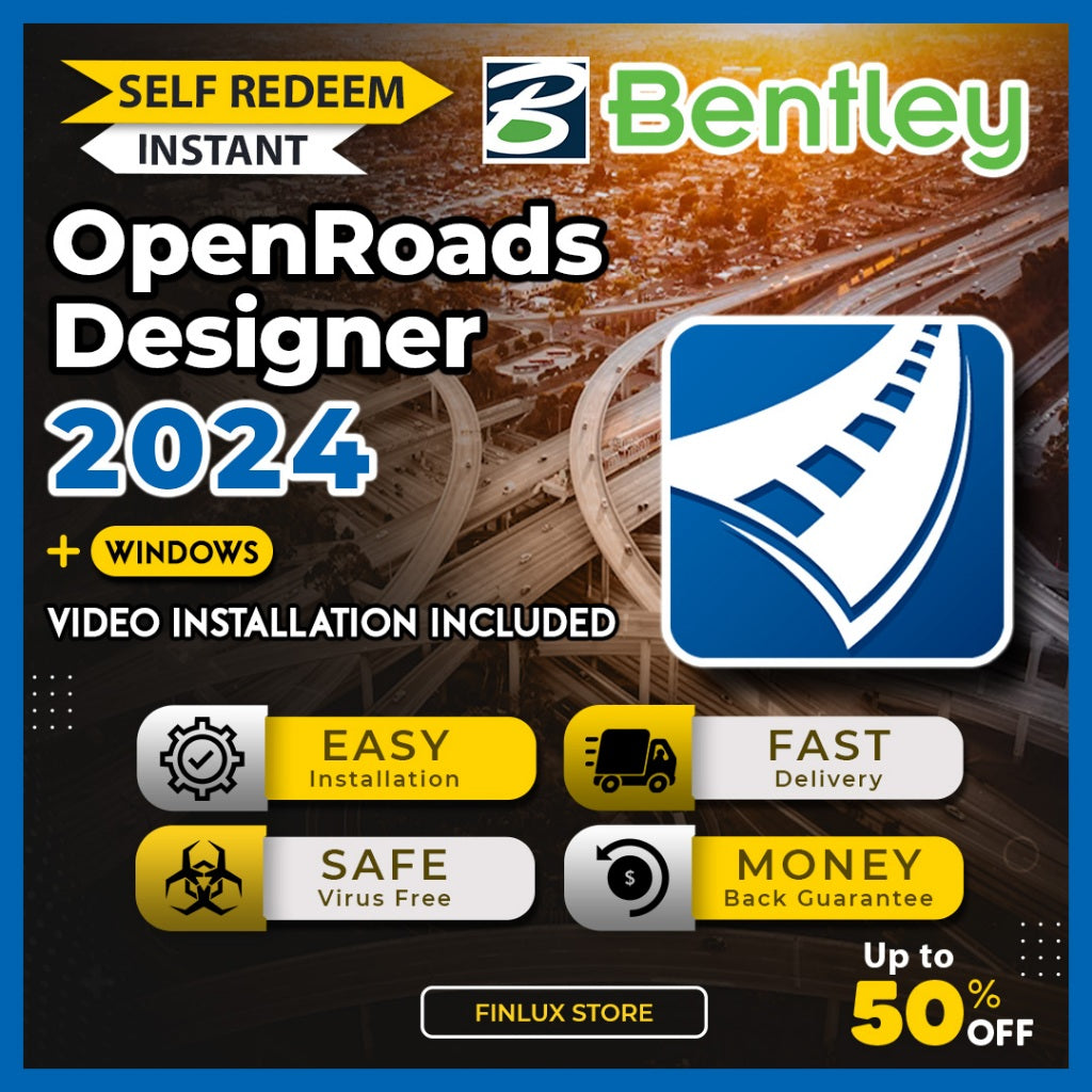 [SELF REDEEM] Bentley OpenRoads Designer 2024 v24.00 Lifetime For Windows (64-Bit)