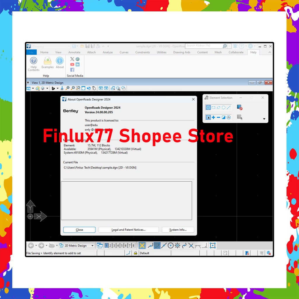 [SELF REDEEM] Bentley OpenRoads Designer 2024 v24.00 Lifetime For Windows (64-Bit)