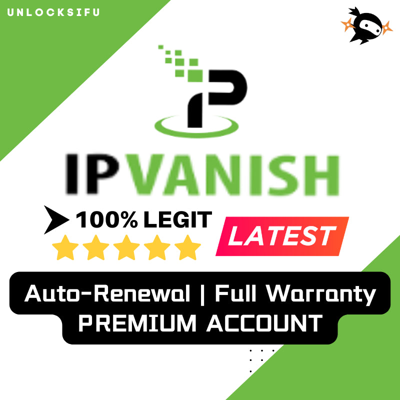 IpVanish Account Genuine Genuine Accounts | Able to login all platforms