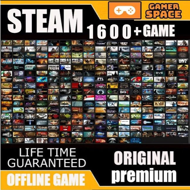 Steam Games ALL IN 1 | 1600+ GAME | STEAM DECK GAMES  LIFETIME GUARANTEE  24 Hour Auto Delivery