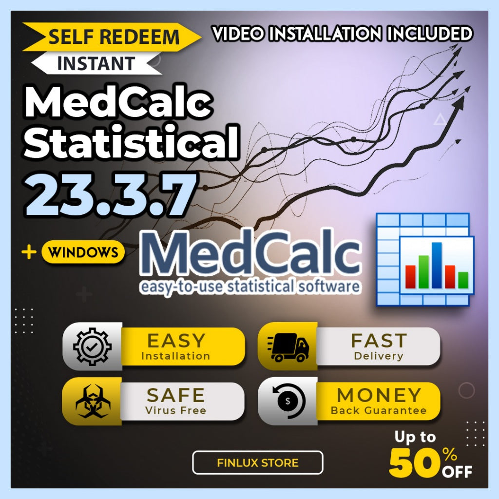 [SELF REDEEM] MedCalc v23.3.7 Latest Update 2025 Statistical Software Lifetime For Windows