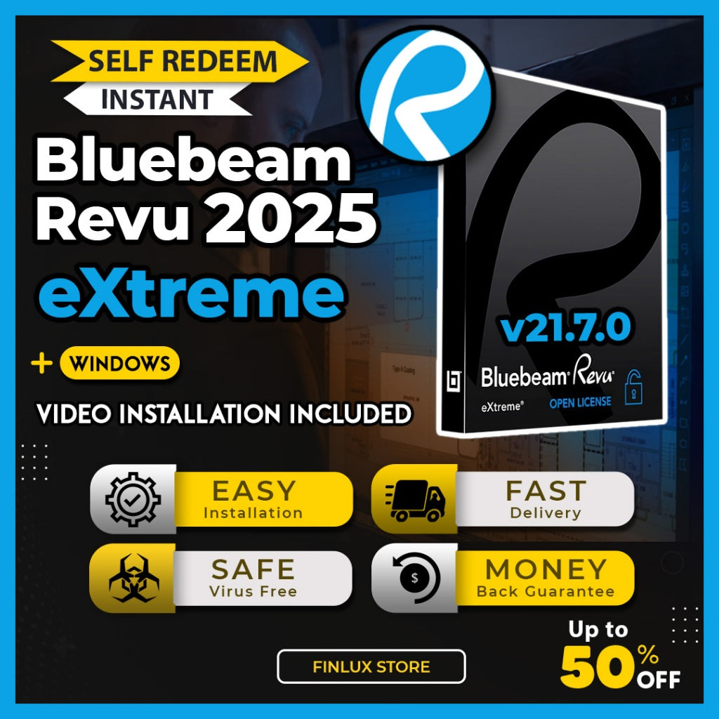 [SELF REDEEM] Bluebeam Revu eXtreme v21.7.0 Latest 2025 Lifetime For Windows (64-Bit)