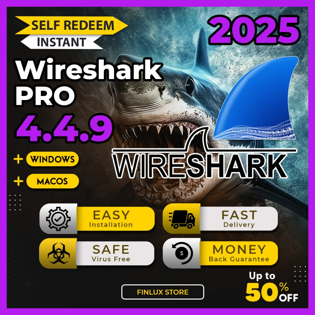 [SELF REDEEM] Wireshark v4.4.9 Latest 2025 Lifetime For Windows & McOS (64-Bit)