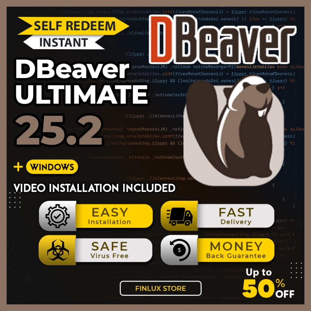 [SELF REDEEM] DBeaver v25.2 Ultimate Edition Latest 2025 Lifetime For Windows