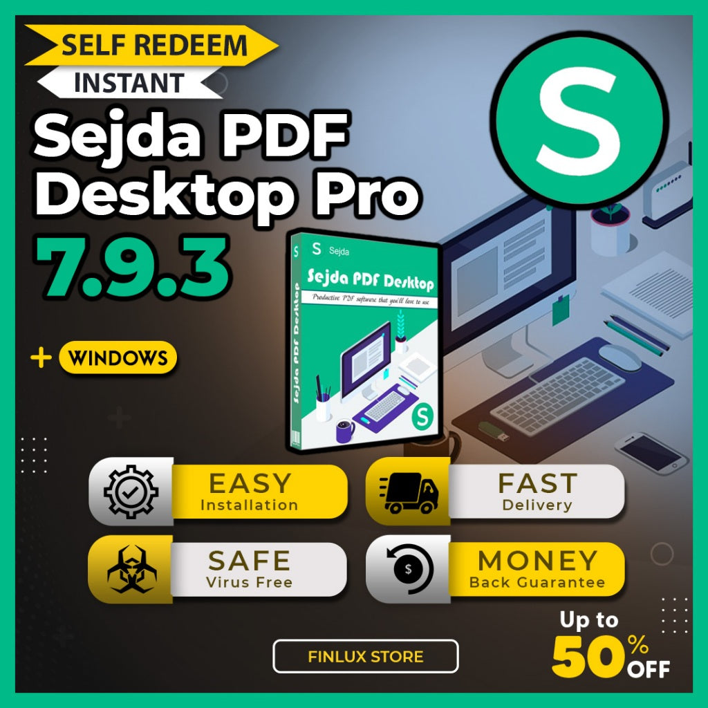 [SELF REDEEM] Sejda PDF Desktop Pro v7.9.3 Latest Update 2025 Lifetime For Windows