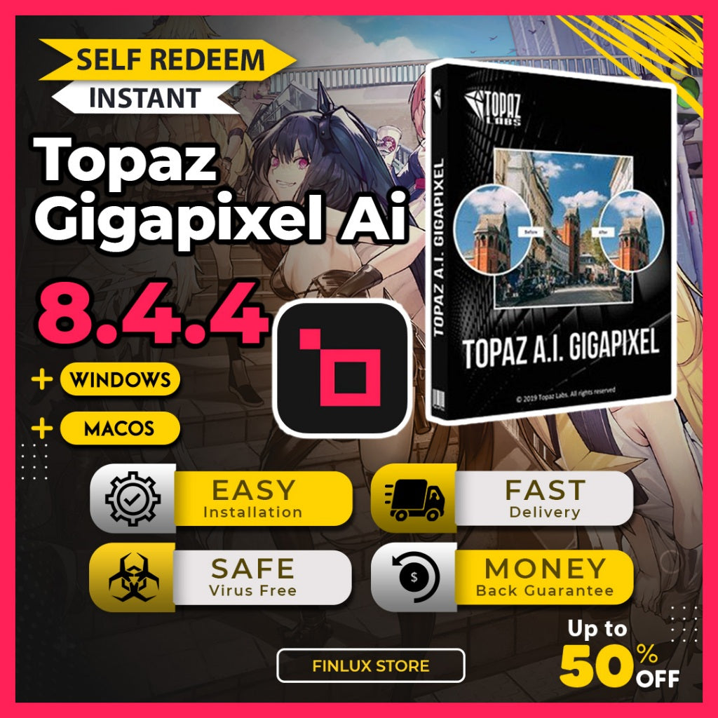 [SELF REDEEM] Topaz Gigapixel AI v8.4.4 Latest 2025 Lifetime For Windows & McOS (64-Bit)