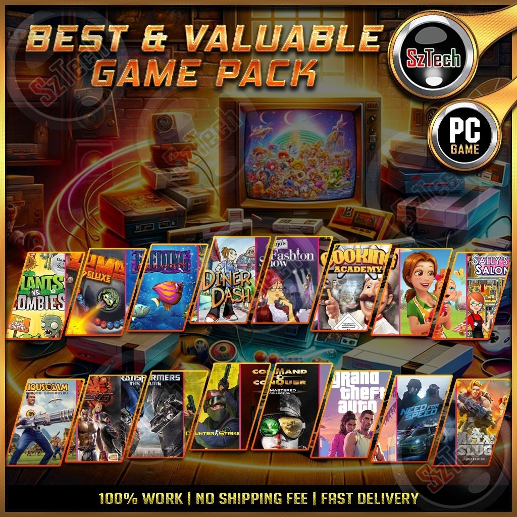 The Best Game Pack [PC/Laptop Games]  Big Game Pack  Game Game Legend Terbaik  Digital Download Games