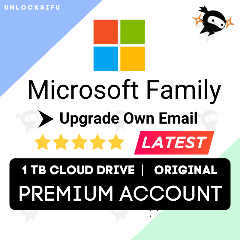 Microsoft Office Family Sharing Plan 1 of 6 (Upgrade Own Account)