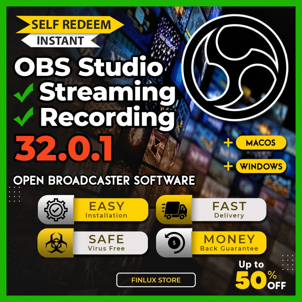 [SELF REDEEM] OBS Studio Premium v32.0.1 Lifetime For Windows  & McOS