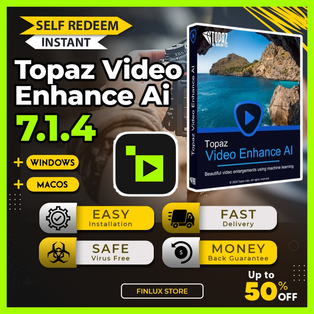 [SELF REDEEM] Topaz Video Enhance AI v7.1.4 Latest 2025 Lifetime For Windows & McOS (64-Bit)