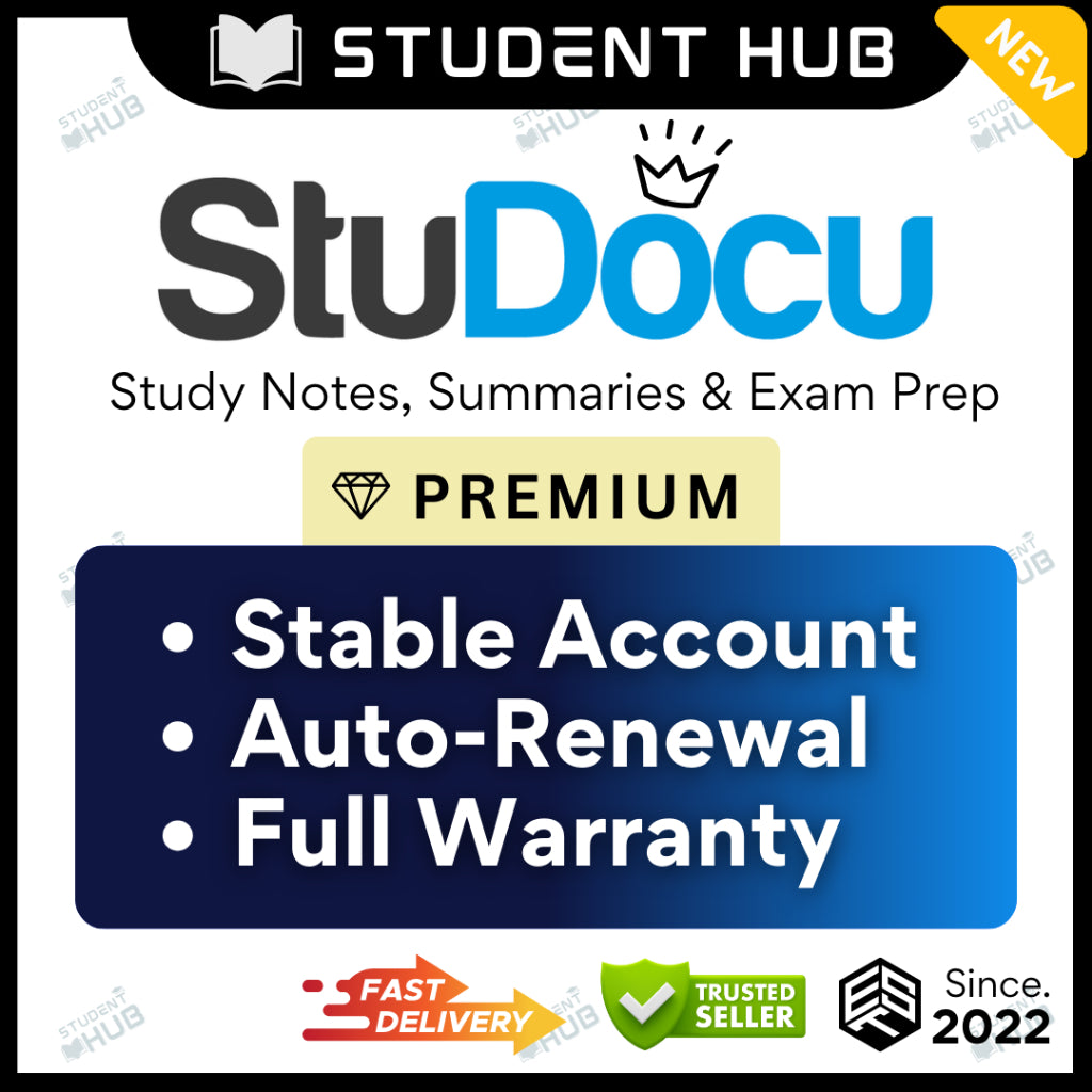 Studocu Premium Unlimited Access | 700M+ Academic Resources