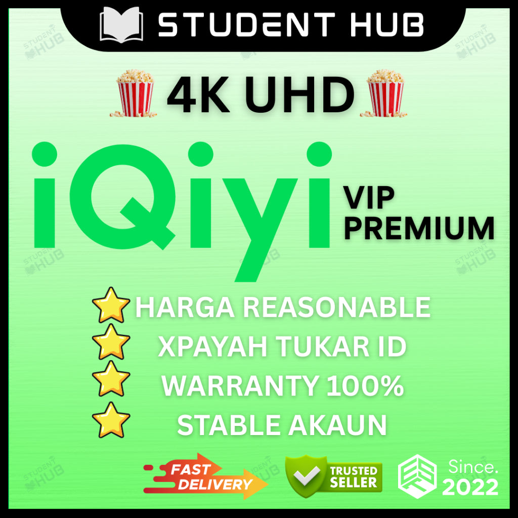 iQIYI VIP 1-Month Standard VIP, 1080P Clarity + Skip Ads for Dramas, Anime & More E-Vouche