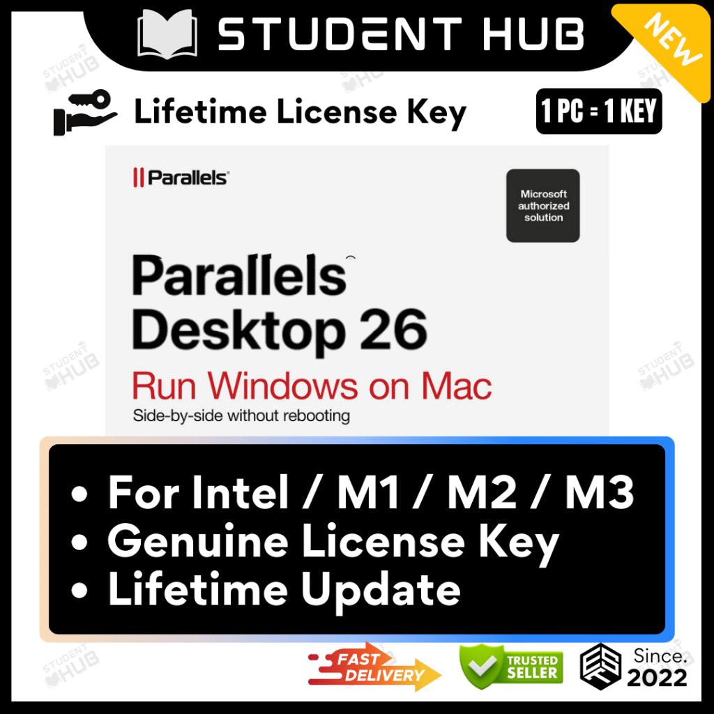 Parallels Desktop for Mac 26 Latest Ver Lifetime Professional Virtual Machine 2025 [Genuine License]