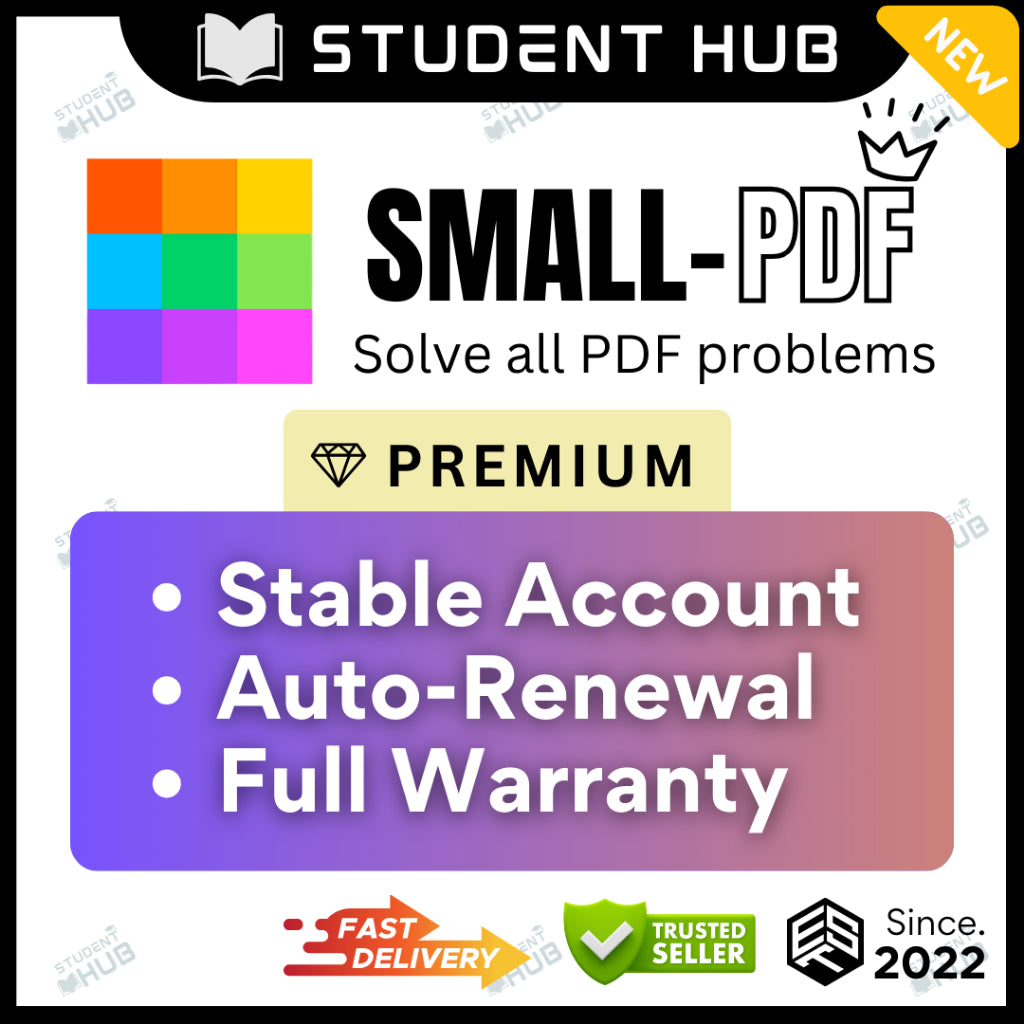 Smallpdf PRO Solve all Pdf Convert PDF WITH FULL WARRANTY