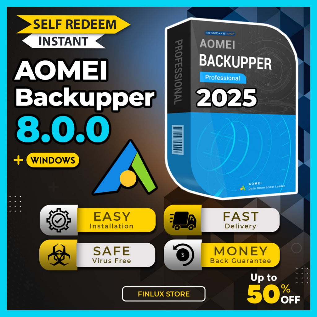 [SELF REDEEM] AOMEI Backupper TE Plus v8.0.0 Latest 2025 Lifetime For Windows