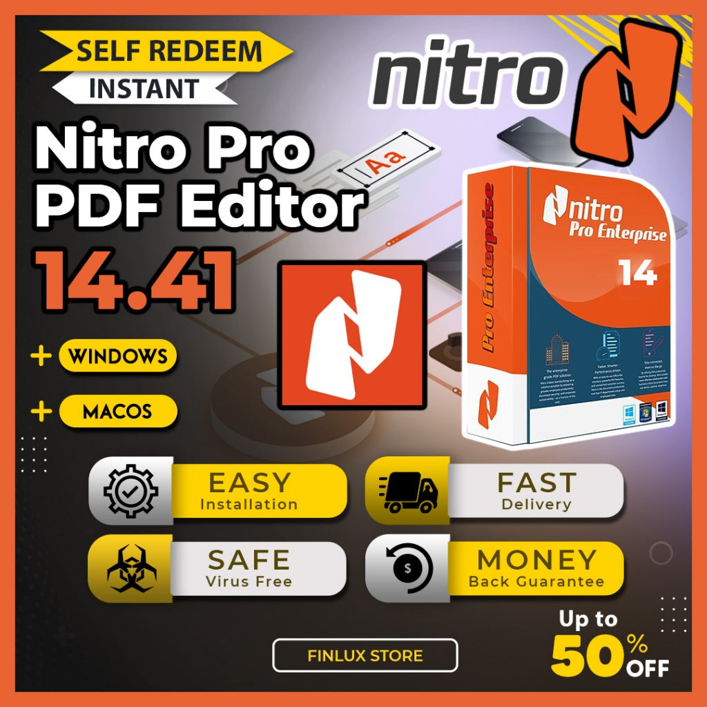 [SELF REDEEM] Nitro Pro Enterprise PDF v14.41 Latest 2025 Lifetime For Win & McOS