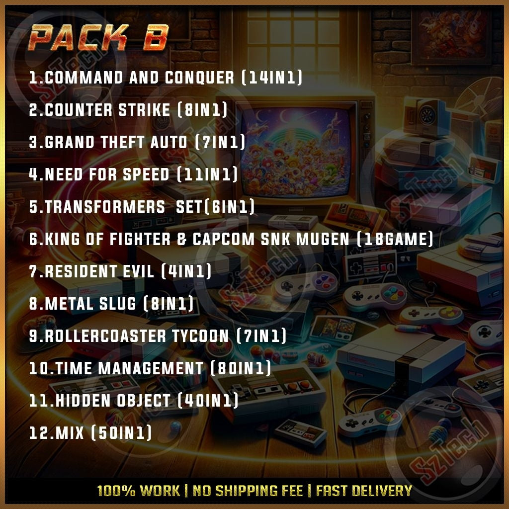 The Best Game Pack [PC/Laptop Games]  Big Game Pack  Game Game Legend Terbaik  Digital Download Games