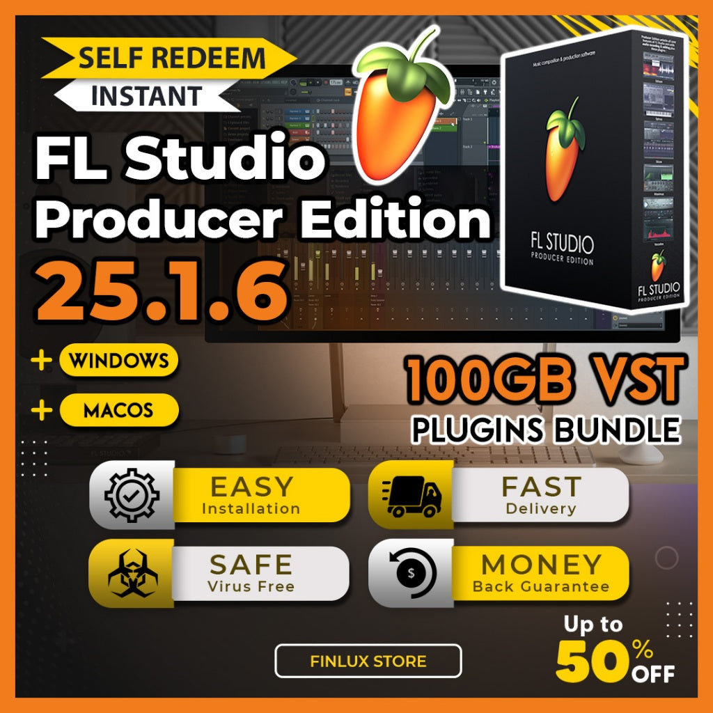 [SELF REDEEM] FL Studio Producer Edition v25.1.6 + Signature Bundle [100GB VST Plugins] Latest Update 2024 Lifetime