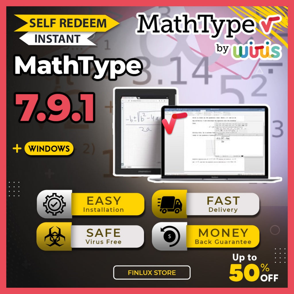 [SELF REDEEM] MathType 7.9.1 Latest 2025 Lifetime For Windows