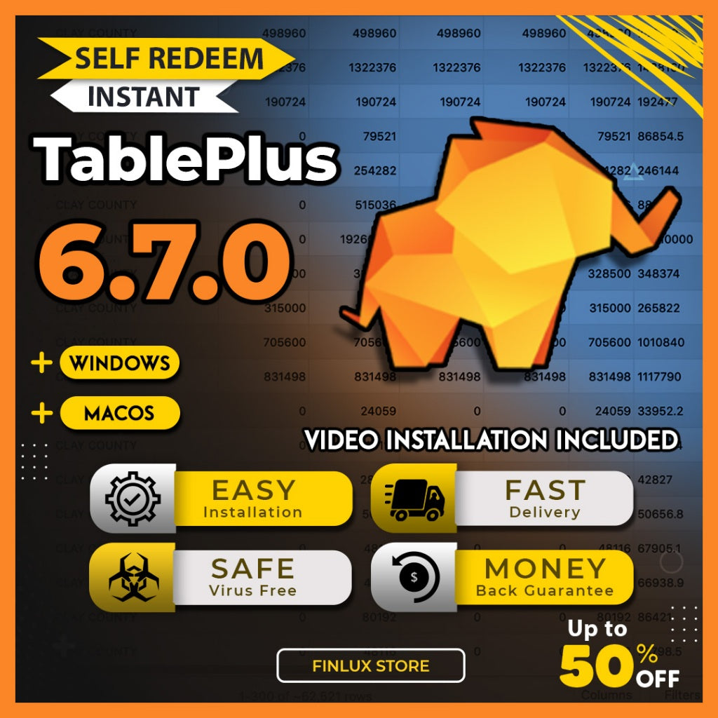 [SELF REDEEM] TablePlus v6.7.0 Latest 2025 Lifetime For Windows & McOS