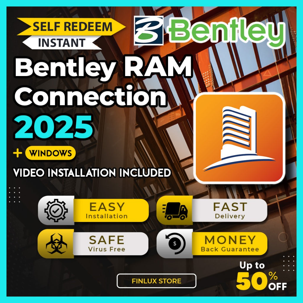 [SELF REDEEM] Bentley RAM Connection CONNECT Edition v25.00 Latest 2025 Lifetime For Windows (64-Bit)