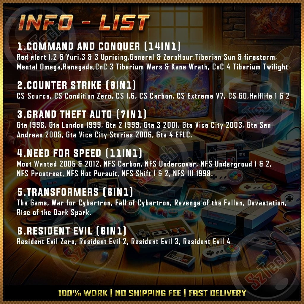 The Best Game Pack [PC/Laptop Games]  Big Game Pack  Game Game Legend Terbaik  Digital Download Games