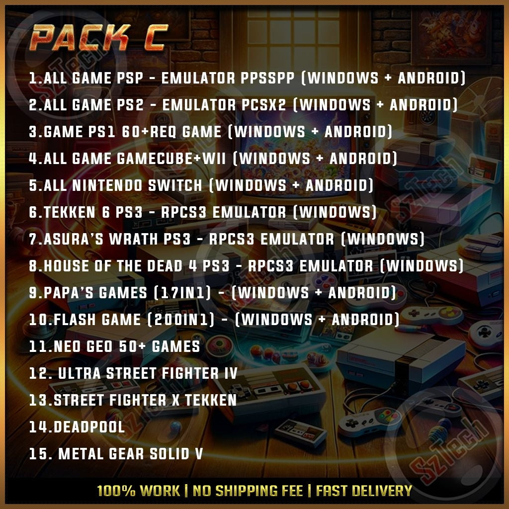 The Best Game Pack [PC/Laptop Games]  Big Game Pack  Game Game Legend Terbaik  Digital Download Games