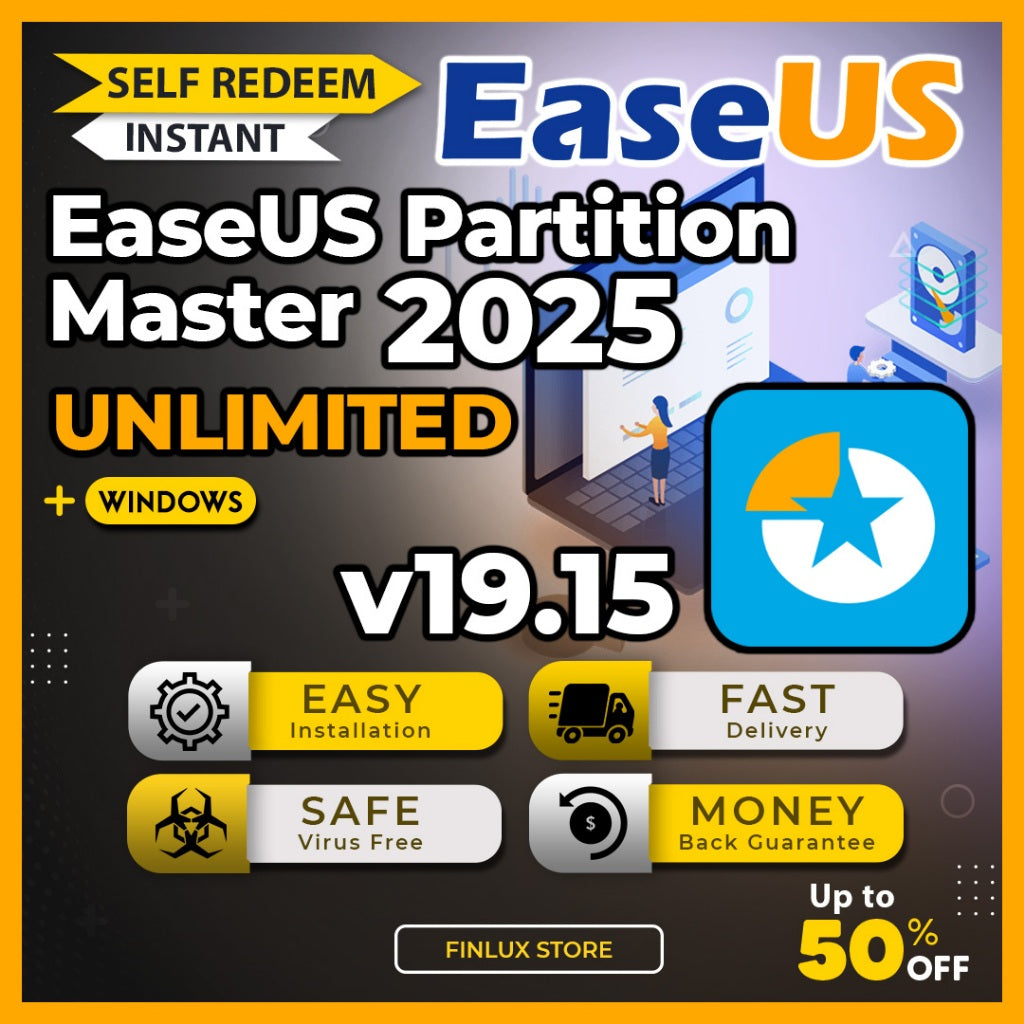 [SELF REDEEM] EaseUS Partition Master v19.15 Latest 2025 Unlimited Edition Lifetime For Windows