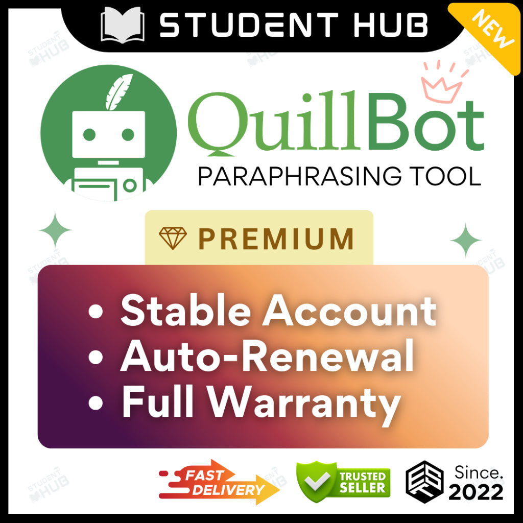 QuillBot Premium Paraphrasing tool Plagiarism Checker Account