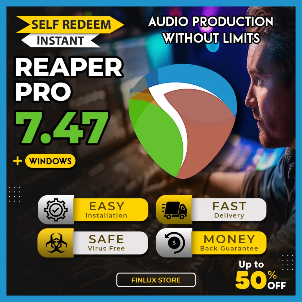 [SELF REDEEM] Reaper Pro v7.47 Latest 2025 Lifetime For Windows