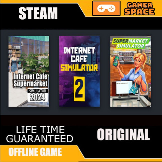 Internet Cafe & Supermarket Simulator 2024 Bundle Simulator | FULL GAME |  LIFETIME GUARANTEE 24 Hour Auto Delivery