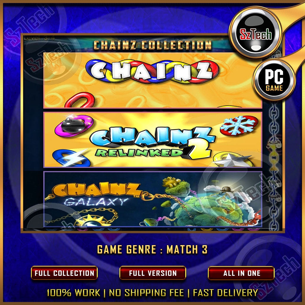 Chainz Collection 1-3 [PC GAME]  [ DIGITAL DOWNLOAD] Classic GamesMatch 3Nostalgia Game