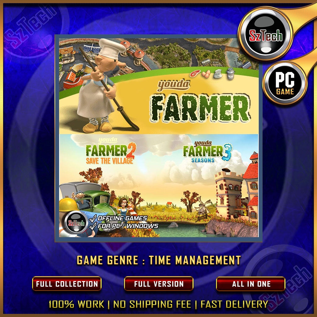 Youda Farmer 1-3 [PC GAME]  [ DIGITAL DOWNLOAD] Nostalgia GamesClassic GamesCheap & Fast Service