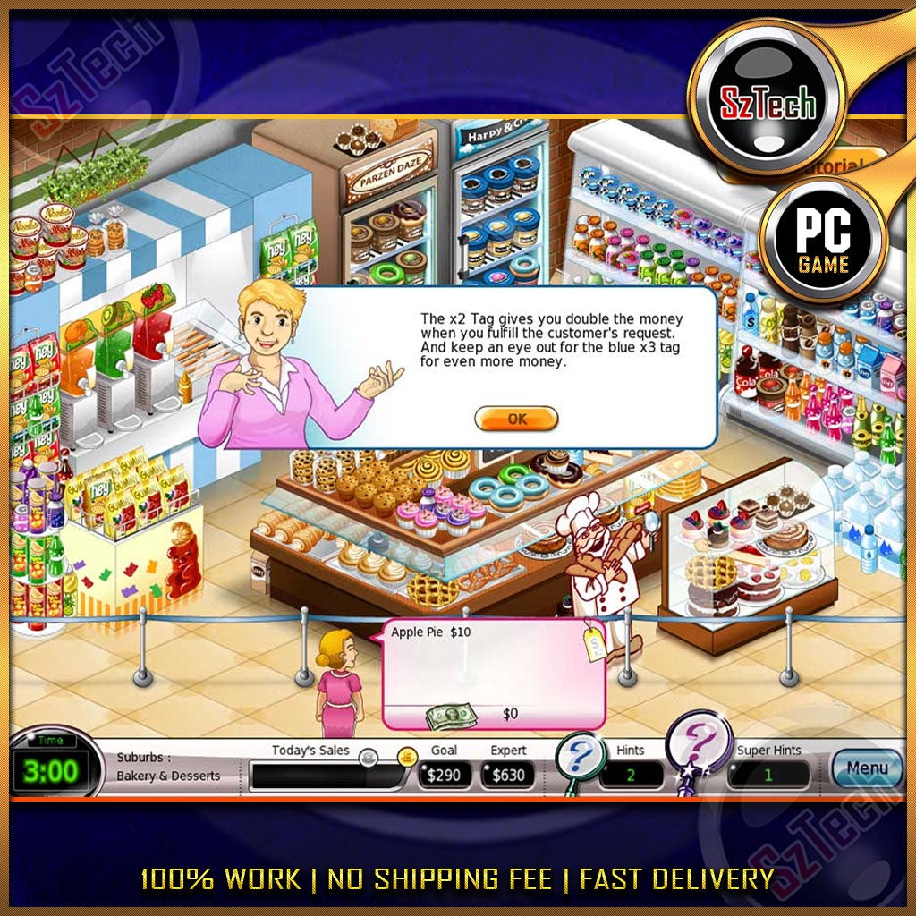 Shop-N-Spree 1-3 [PC GAME]  [ DIGITAL DOWNLOAD] Classic GamesTime ManagementNostalgia Game