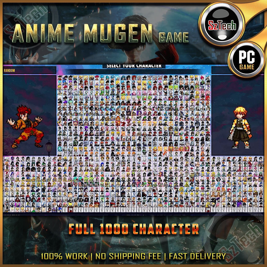 Jump Force Mugen V10 Full 1000 Characters (DirectX)PC GamesDigital DownloadGames MugenAnime War Game