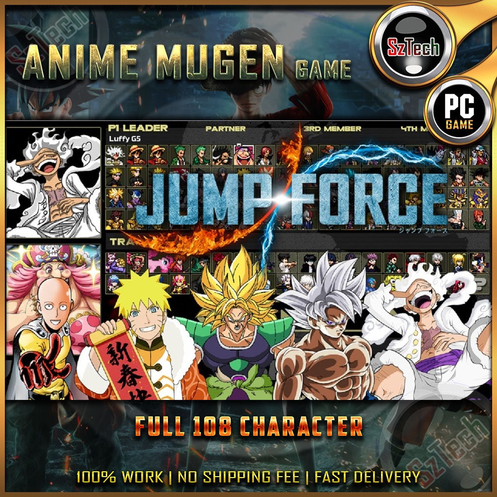 JUMP FORCE Mugen Full 108 CharacterPC GamesDigital DownloadGames MugenAnime War Game