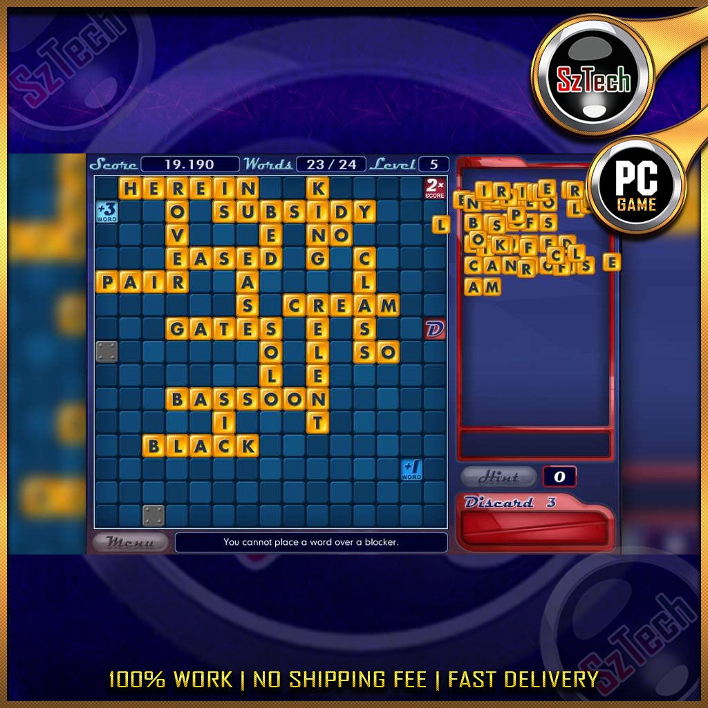 Bookworm 1-5Letter QuestPathfinders Mini WordsBrain ChallengeScrabbleHangarooWord SlingerBoggle | [PC GAME]