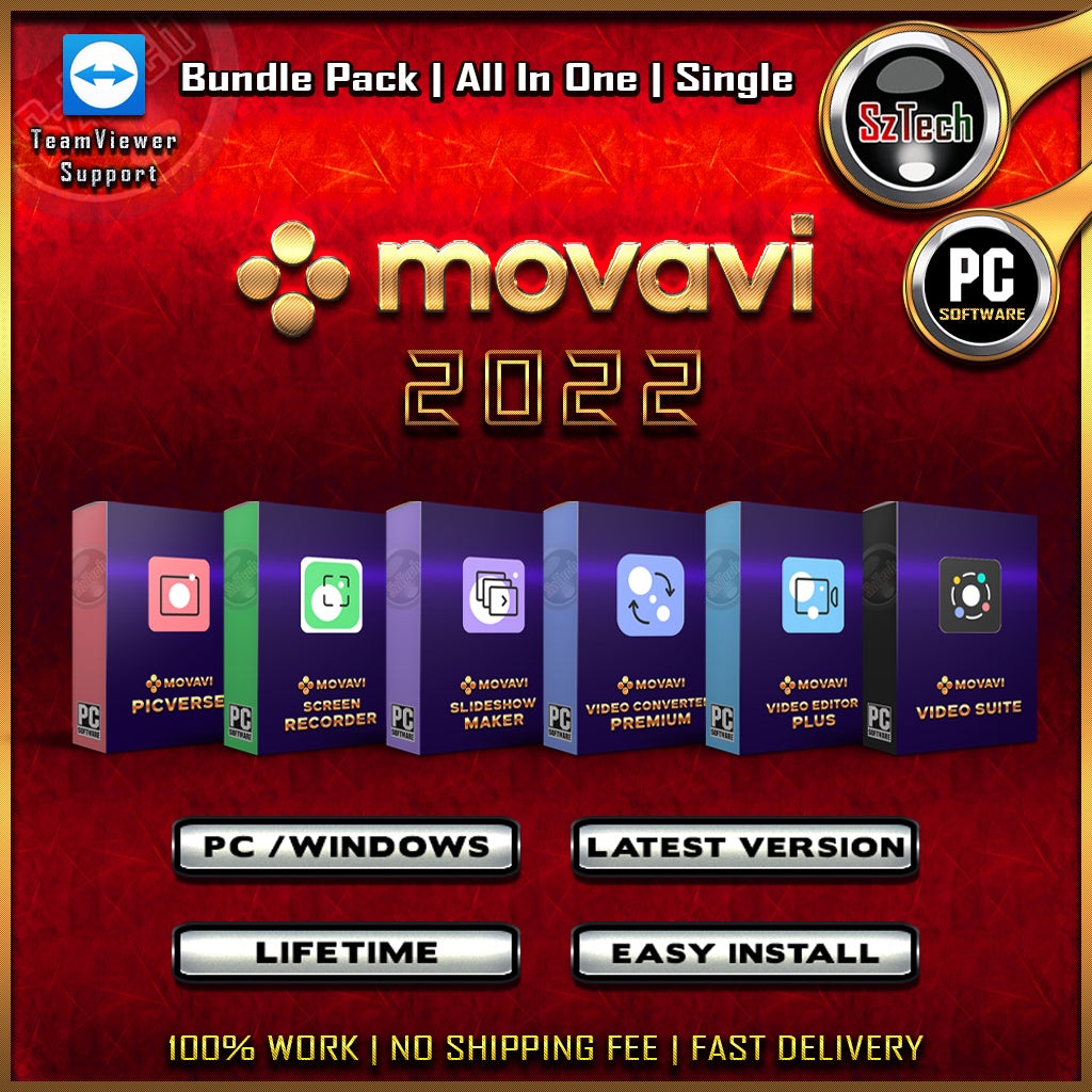 Movavi Collections 2022PicverseScreen RecorderSlideshow MakerVideo ConverterVideo Editor Plus Video Suite