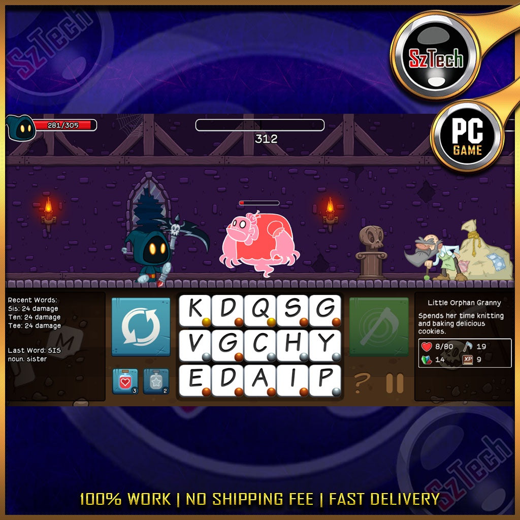 Bookworm 1-5Letter QuestPathfinders Mini WordsBrain ChallengeScrabbleHangarooWord SlingerBoggle | [PC GAME]