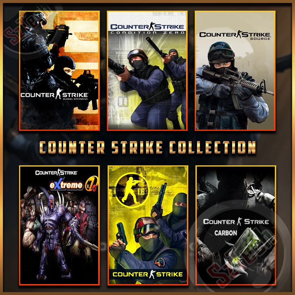 Counter Strike Collection [PC GAME]  [ DIGITAL DOWNLOAD] Shooting GamesCS GOCS SourceCS Condition ZeroCS Xtreme V7