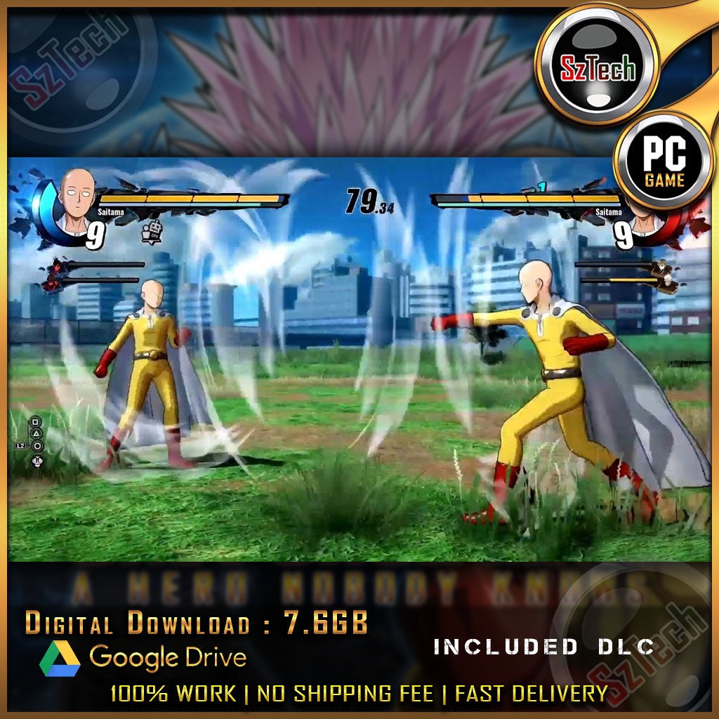 [ PC GAME ]One Punch Man: A Hero Nobody Knowsv1.3Included DLCGarou Watchdog Man Lightning Max SuiryuAnime Game