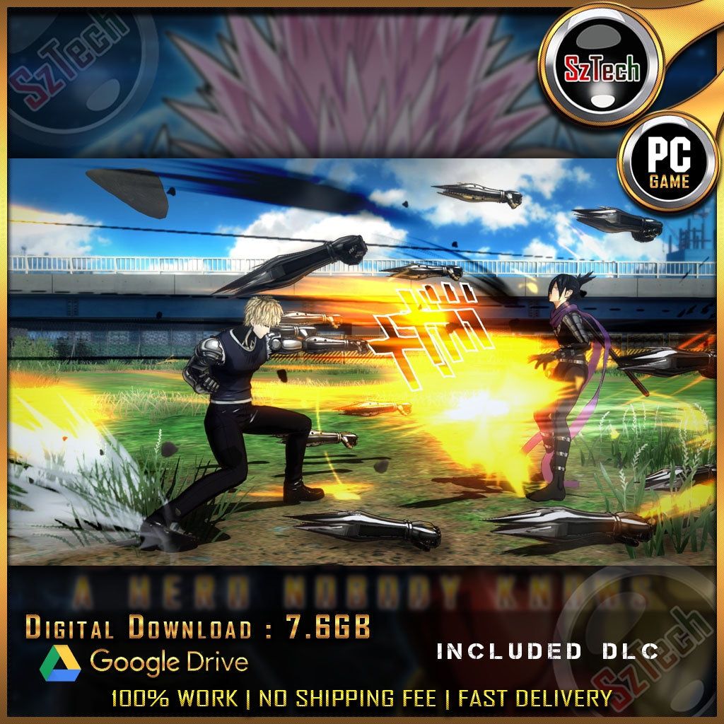 [ PC GAME ]One Punch Man: A Hero Nobody Knowsv1.3Included DLCGarou Watchdog Man Lightning Max SuiryuAnime Game
