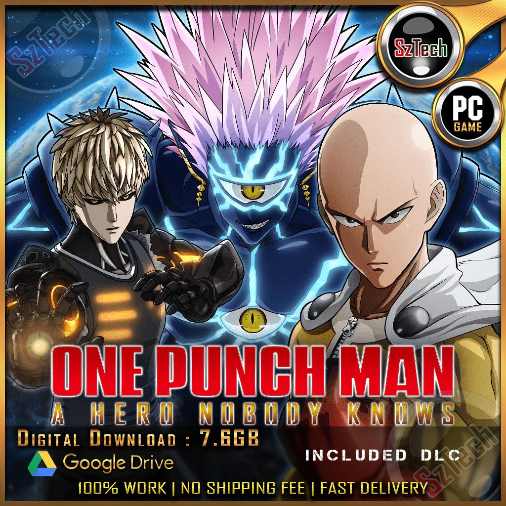 [ PC GAME ]One Punch Man: A Hero Nobody Knowsv1.3Included DLCGarou Watchdog Man Lightning Max SuiryuAnime Game