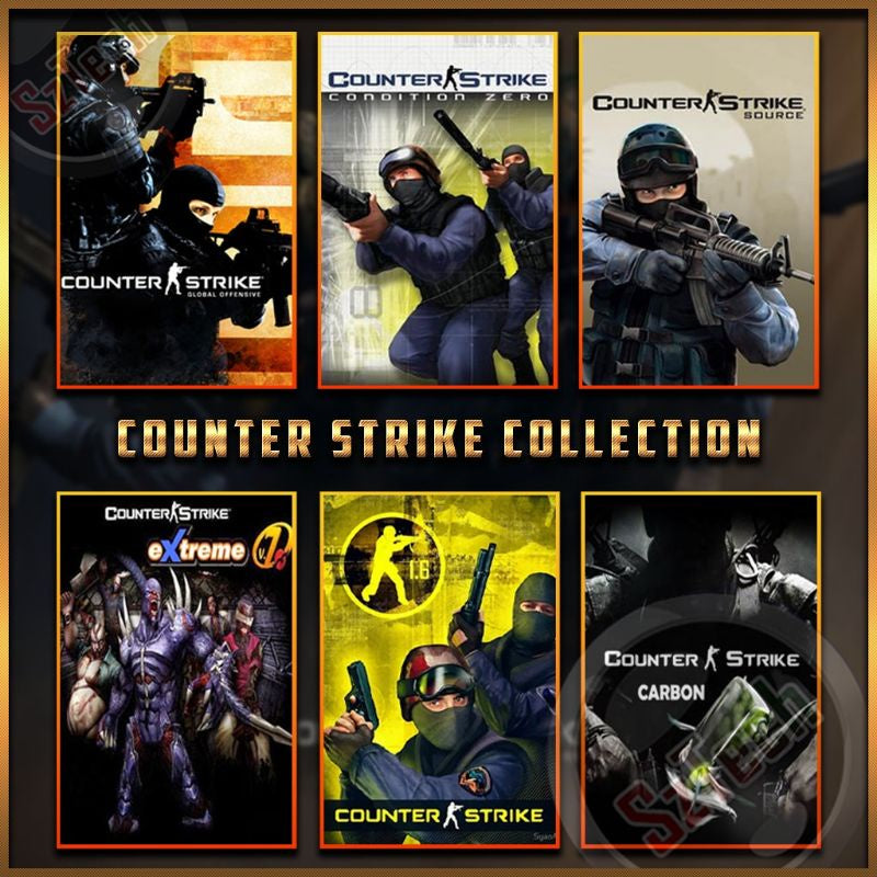 Counter Strike Collection [PC GAME]  [ DIGITAL DOWNLOAD] Shooting GamesCS GOCS SourceCS Condition ZeroCS Xtreme V7