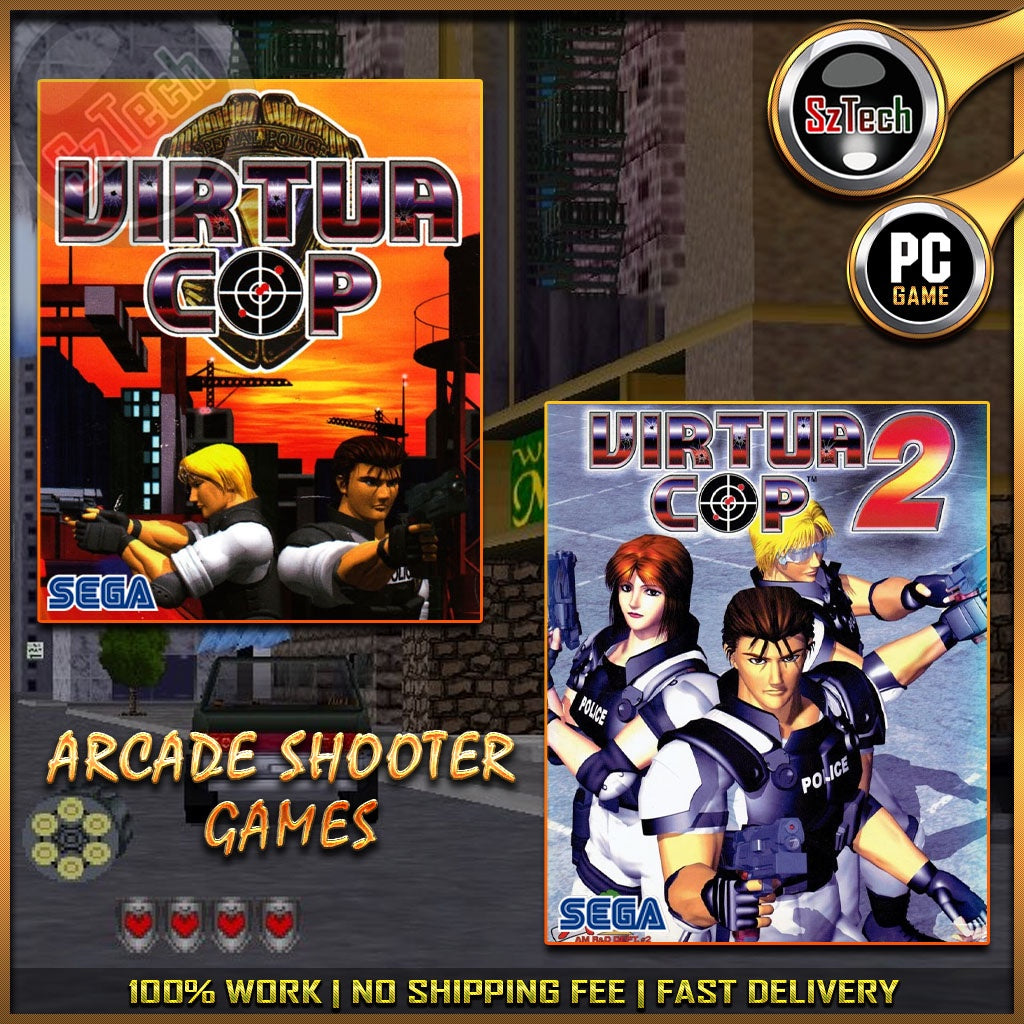 Virtua Cop 1 & 2 [PC GAME][ DIGITAL DOWNLOAD][ CLASSIC PC GAMES ][ NOSTALGIA GAMES ]Shooter Games