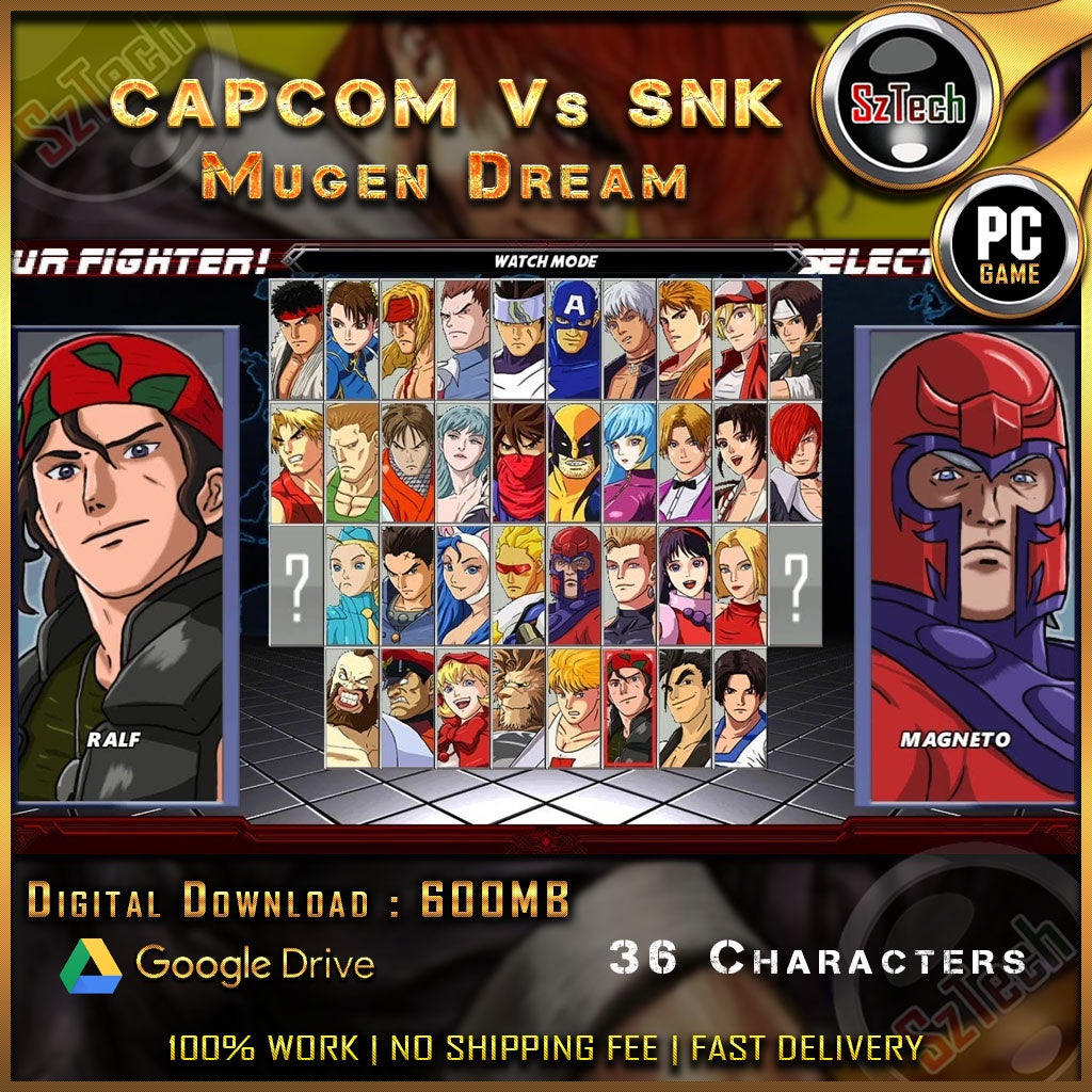 [ PC GAME ] The King of Fighters WingCapcom Vs SNKKOF Unlimited MatchOffline GamesAction & Fighting