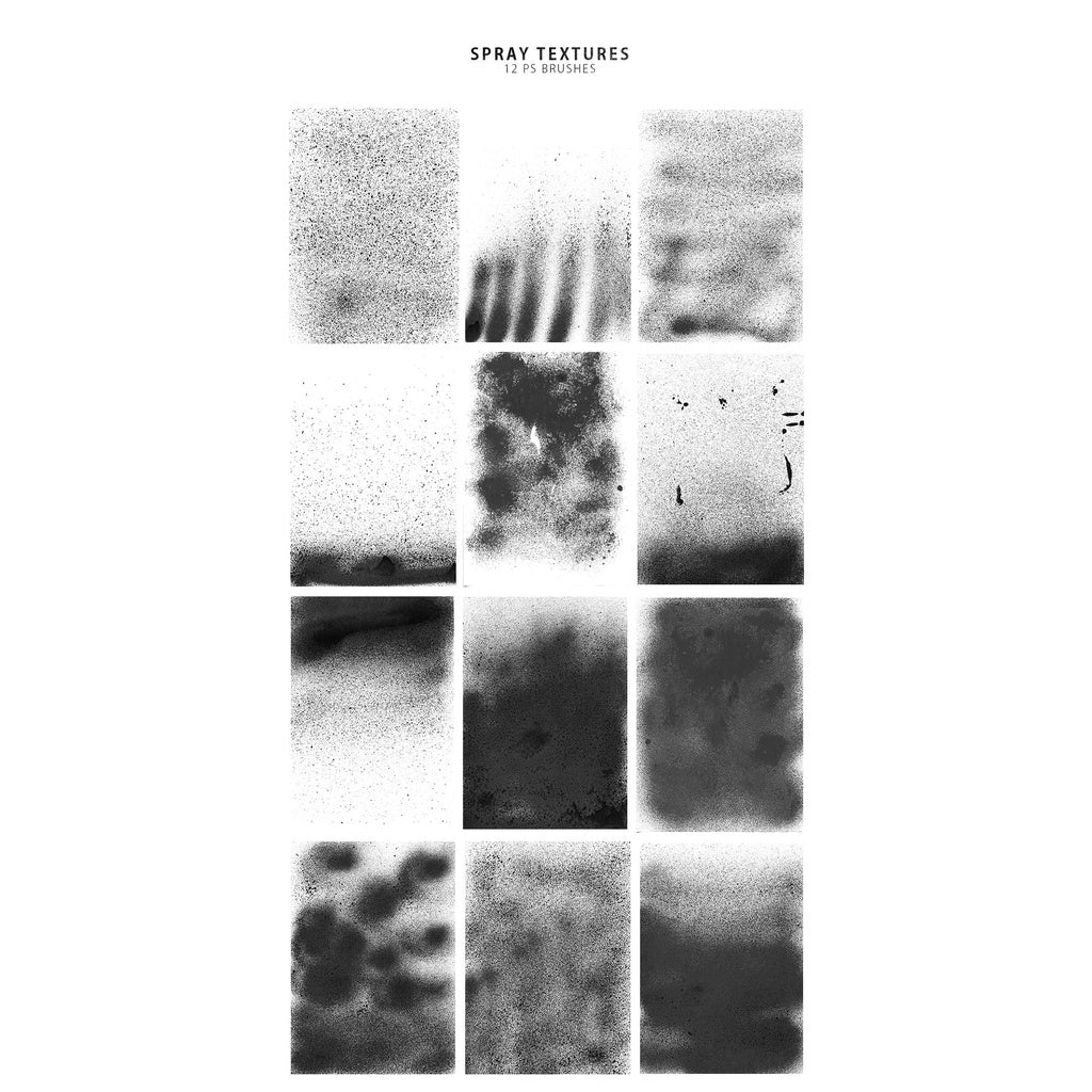 ID108 - 214 Spray Photoshop Stamp Brushes