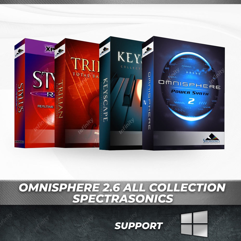 Omnisphere 2.6 All Collection 180 GB  Spectrasonics (Windows 64 Bit)