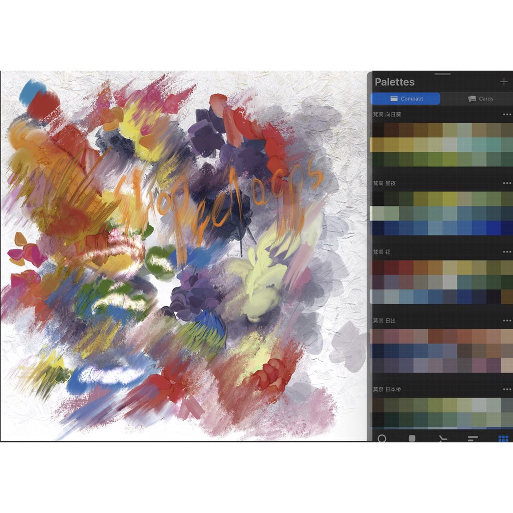 Procreate& PHOTOSHOP【A010】oil paint 逼真 油画棒笔刷 - Procreate Brushes