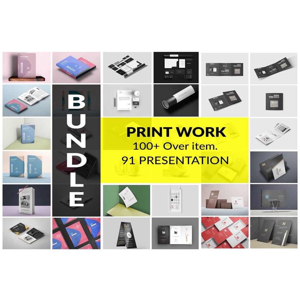 ID14517 - Pro Print Work Mockup Bundle 12+ Gb